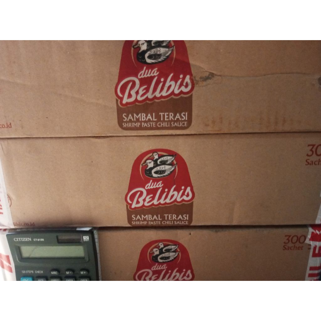 

Sambal Terasi Sachet Dua Belibis 1 Dus/30 Renceng (300 Sachet)