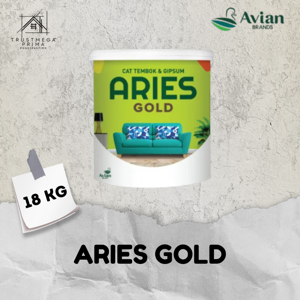 CAT TEMBOK ARIES GOLD 18KG