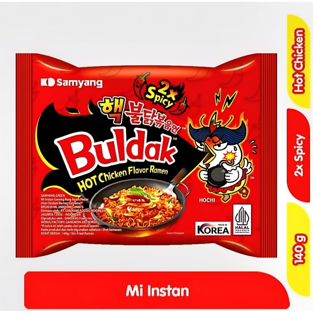 

SAMYANG MI INSTAN RAMEN AYAM PEDAS BULDAK EKSTRA PEDAS 140gr
