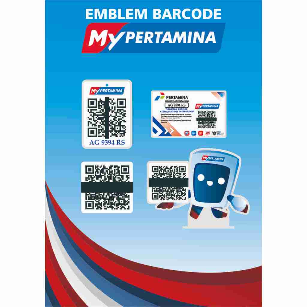 EMBLEM AKRILIK BARCODE MY PERTAMINA