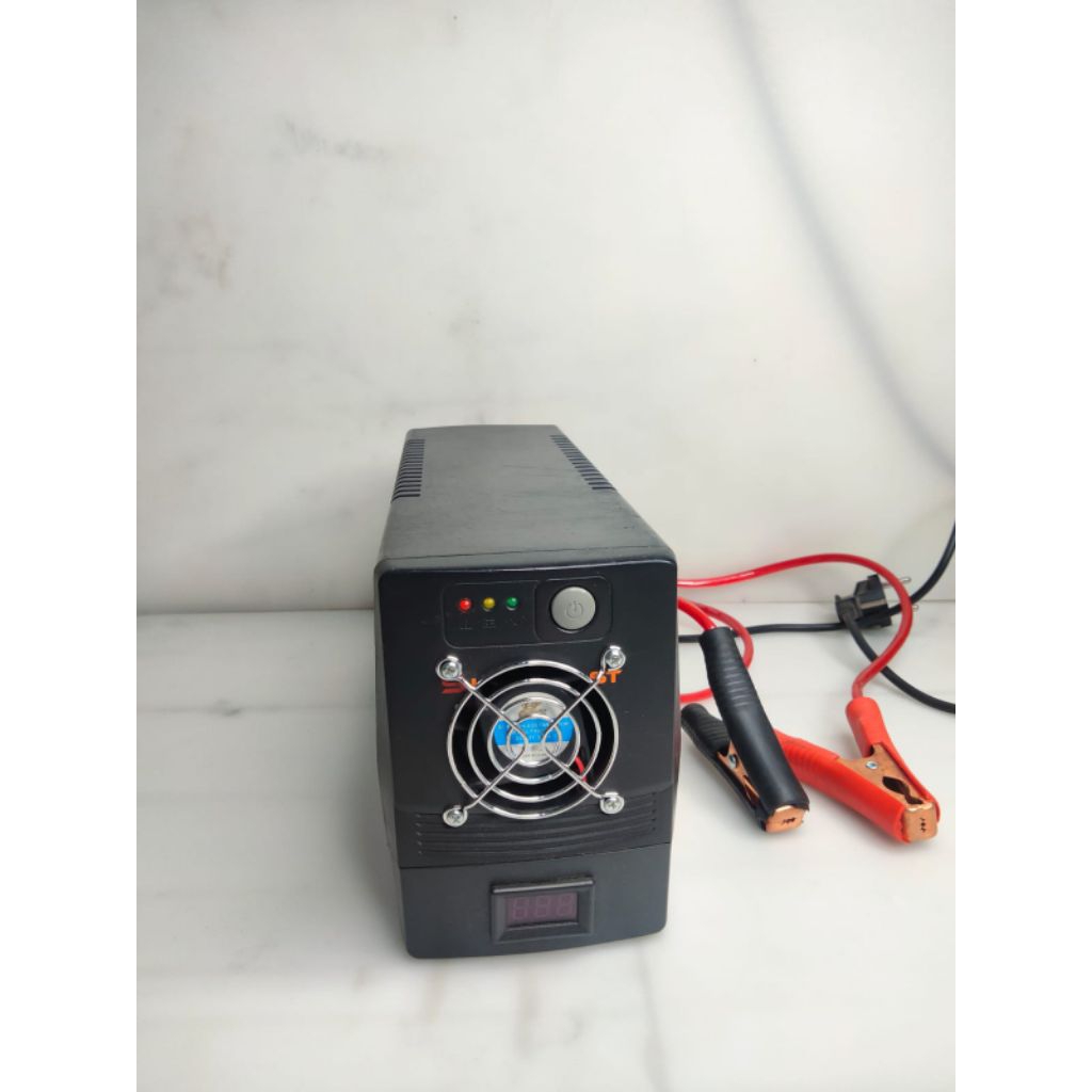UPS PROLINK SUPERFAST 700VA/350WATT MODIF AKI EXTERNAL,volt meter dan kipas