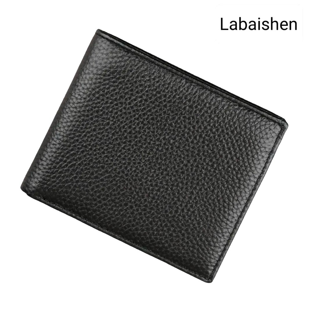 Dompet Pria Kulit Sapi Asli Dompet Kulit Slim Polos Minimalis Dompet Lipat Pria