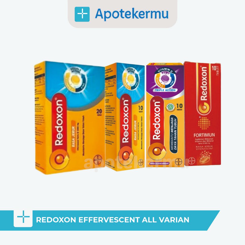 REDOXON EFFERVESCENT ALL VARIAN | FORTIMUN | ORANGE | BLACKCURRANT | ISI 20, 15 & 10