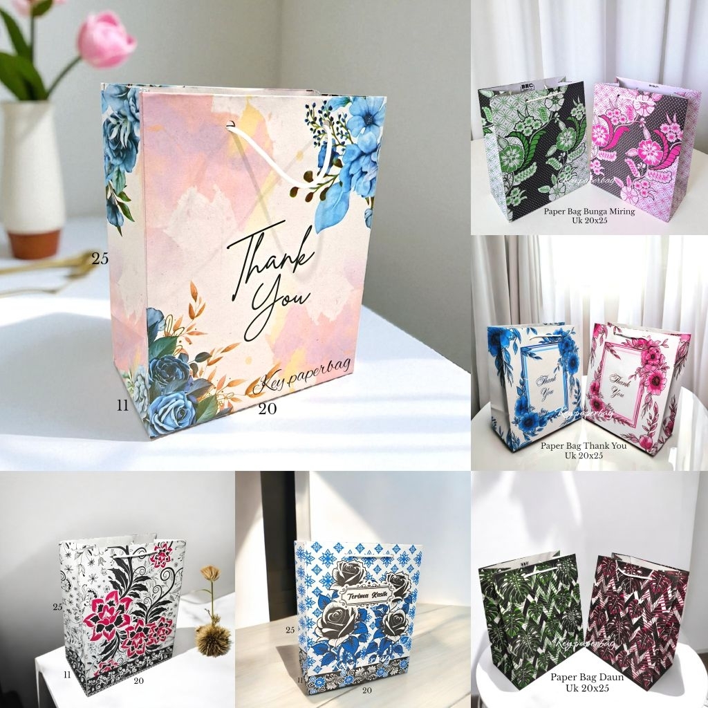 

ISI 12 (1 Lusin) Paper Bag Uk 20x25 Motif WK