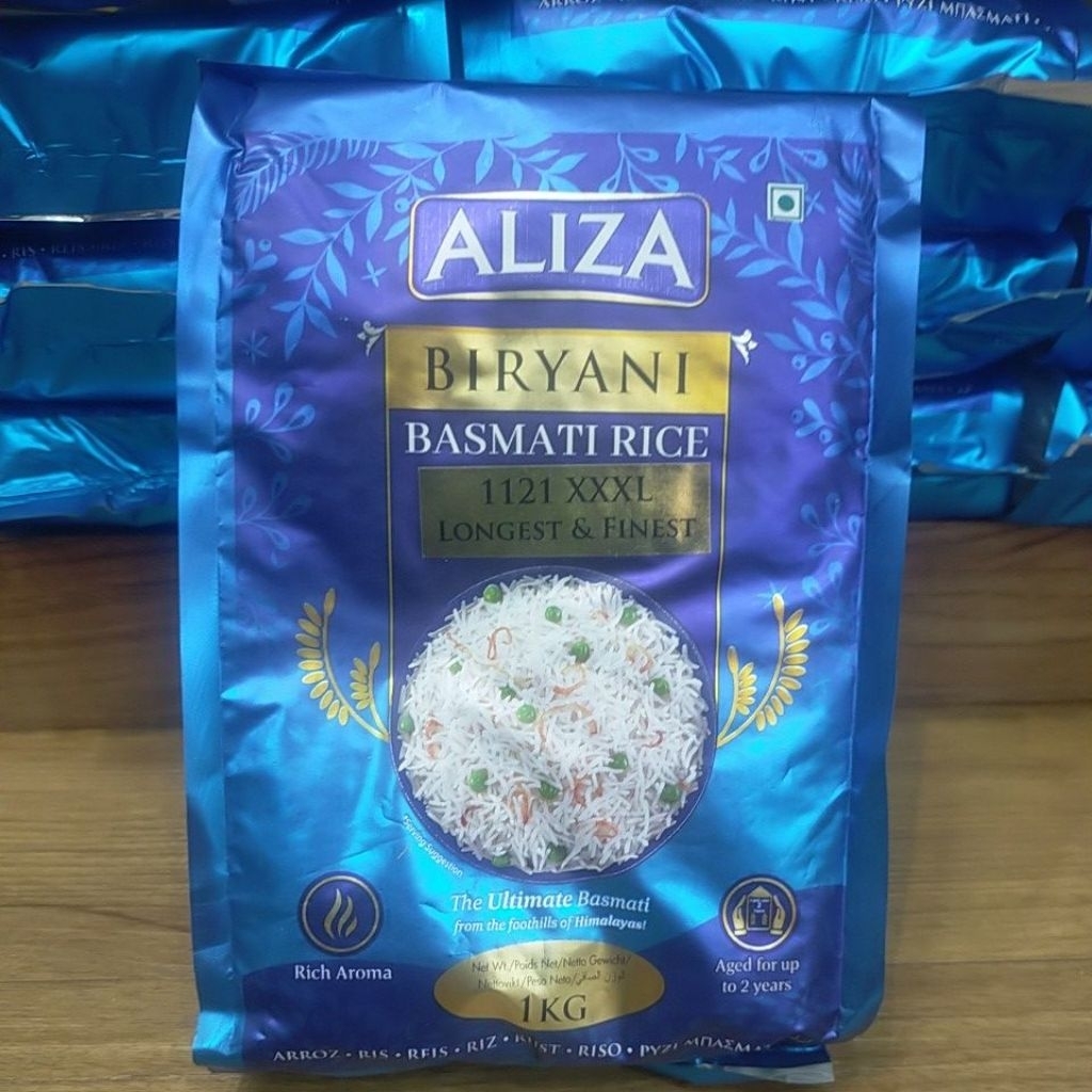 

(PROMO) Beras Basmati Aliza 1121 XXXL Longesf & Finest 1 kg