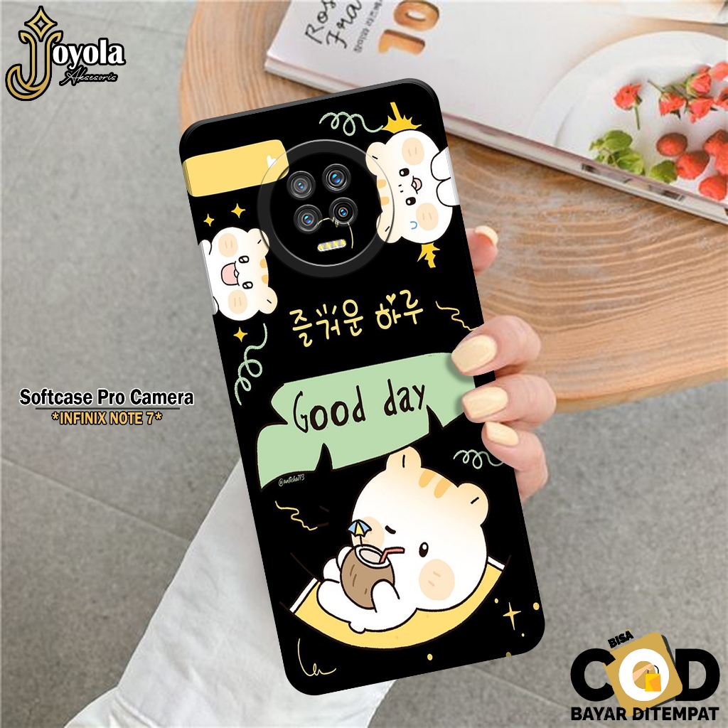 Softcase Hp Infinix Note 7 Terbaru Fashion Case Kartun Case Infinix Note 7 Silikon Pro Camera Casing
