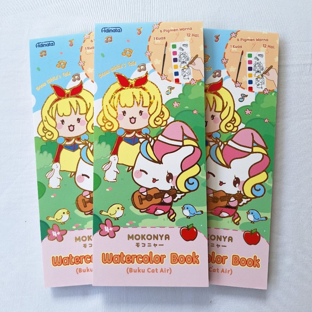Buku Mewarnai Mokonya Adinata / Water Color Book / Buku Aktifitas Anak 9124