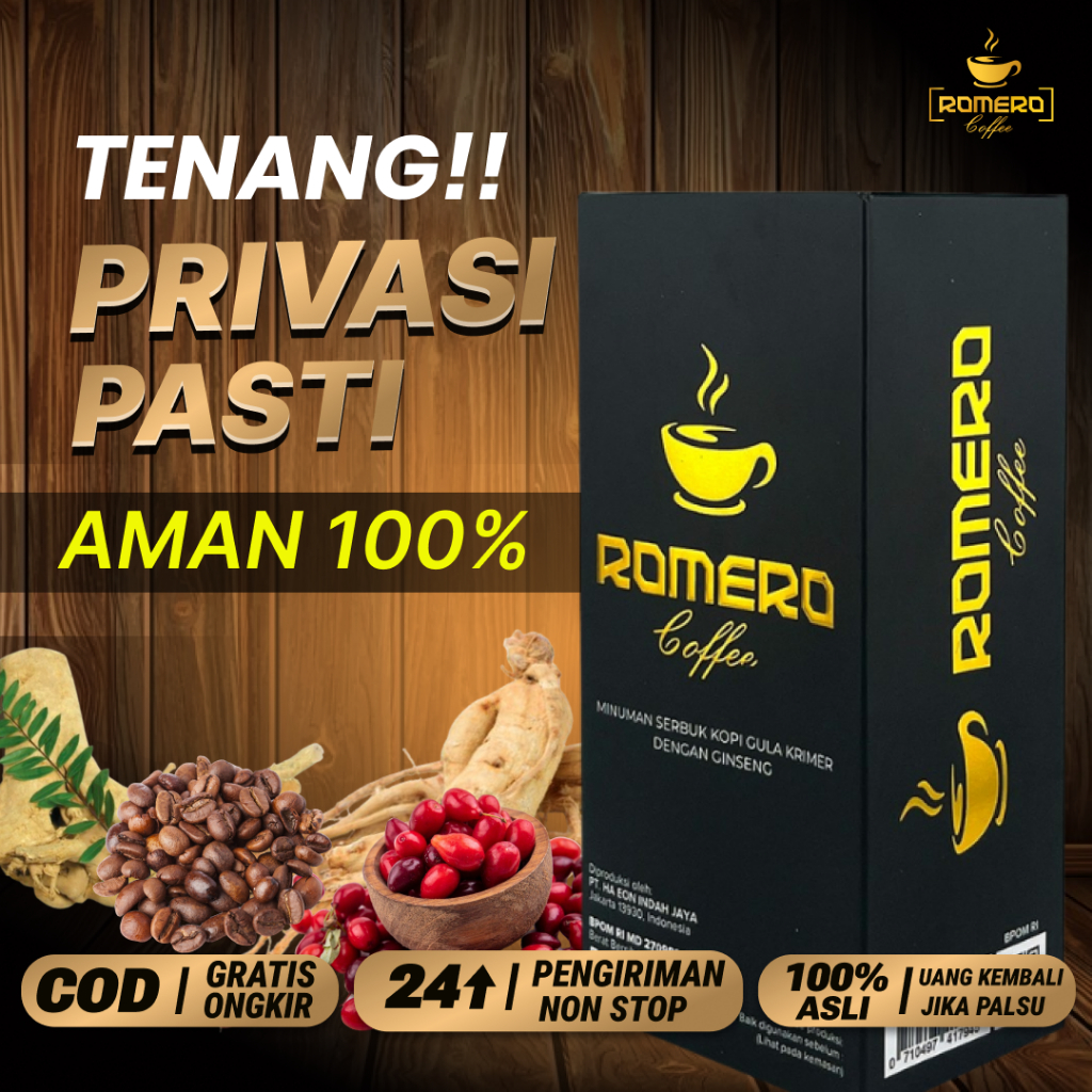 Kopi Romero - Kopi Pria Stamina kuat Halal BPOM HALAL