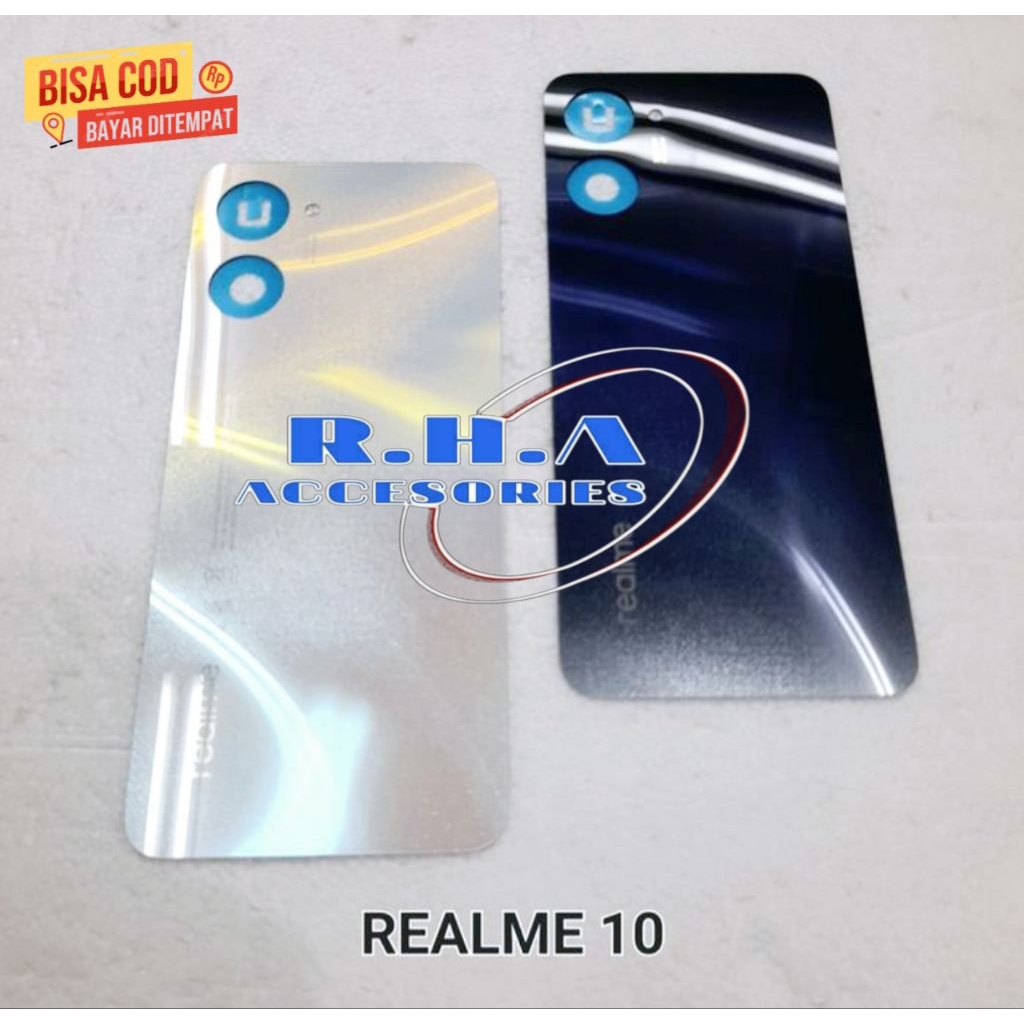 Backdoor Casing Hp Realme 10 / 10 4G 2022 Tutup Belakang Bodi Kesing Cover Batre Backcover Backdor H
