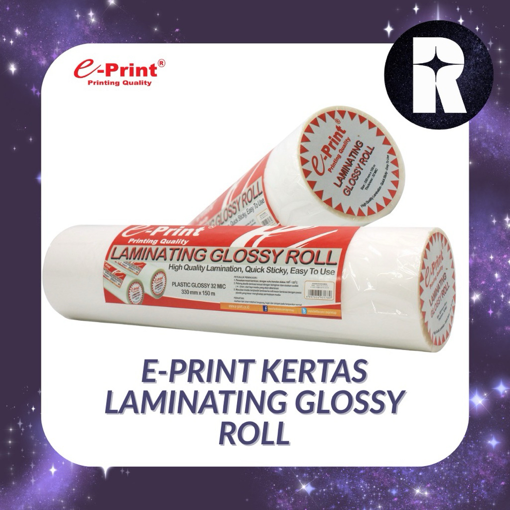 

E-PRINT KERTAS LAMINATING GLOSSY ROLL