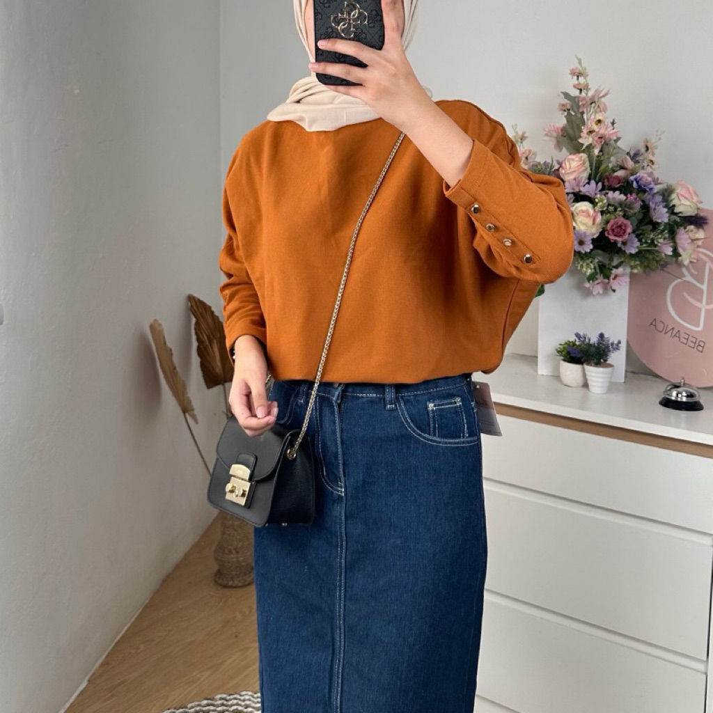 NEW Beeanca batwing knit - pumpkin