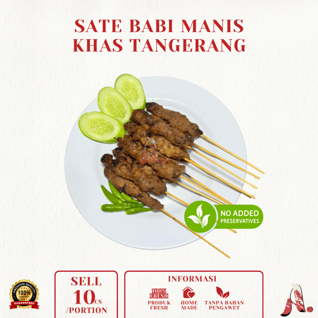 

Sate Babi Manis Khas Tangerang / Daging Babi Olahan Segar