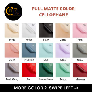 

[PACK] Cellophane Full Color Solid Flower Wrapping Cellophane Paper Kertas Bunga opp