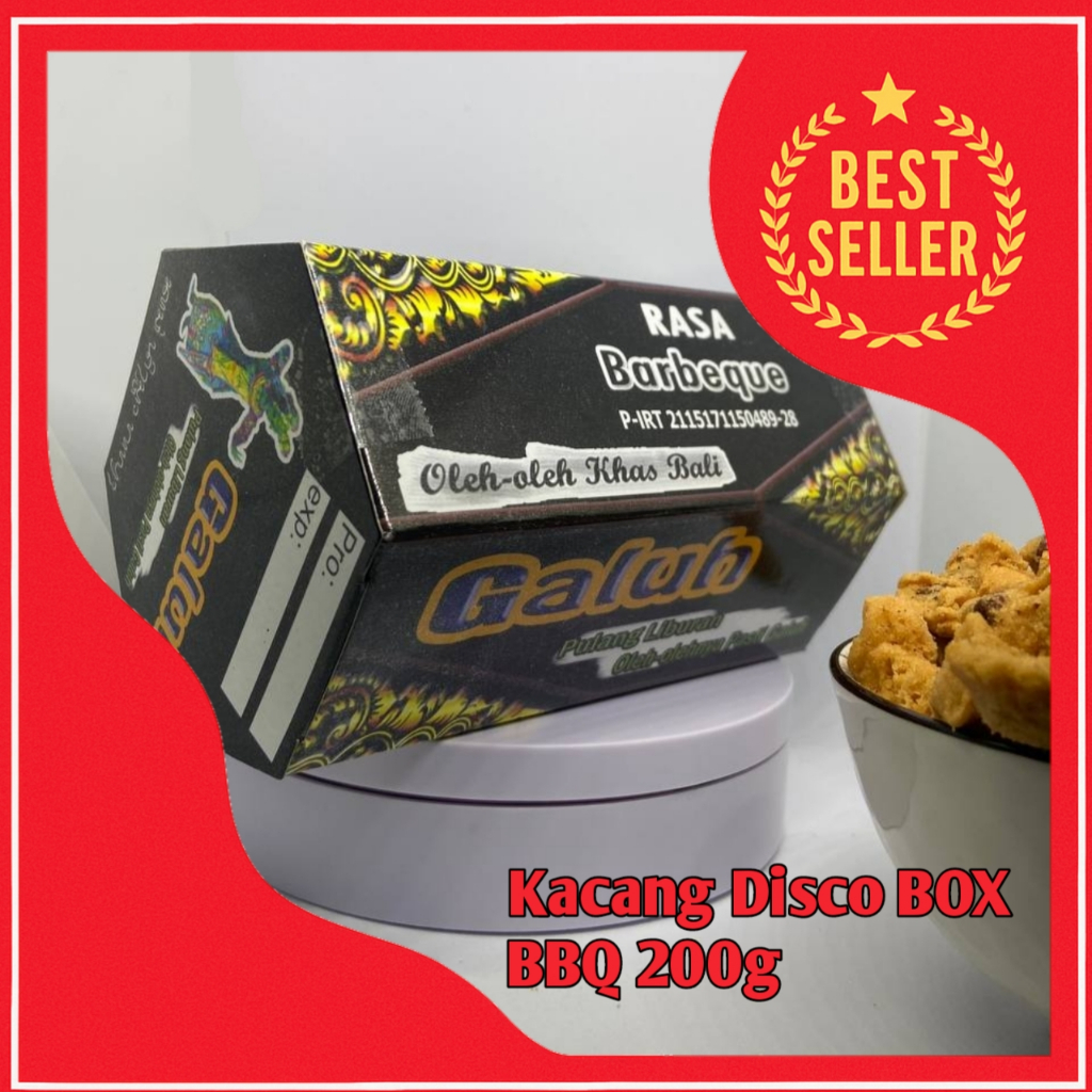 

Kacang Disco Galuh Box 200g – Oleh Oleh Khas Bali, Rasa Barbeque BBQ, Camilan Murah Halal