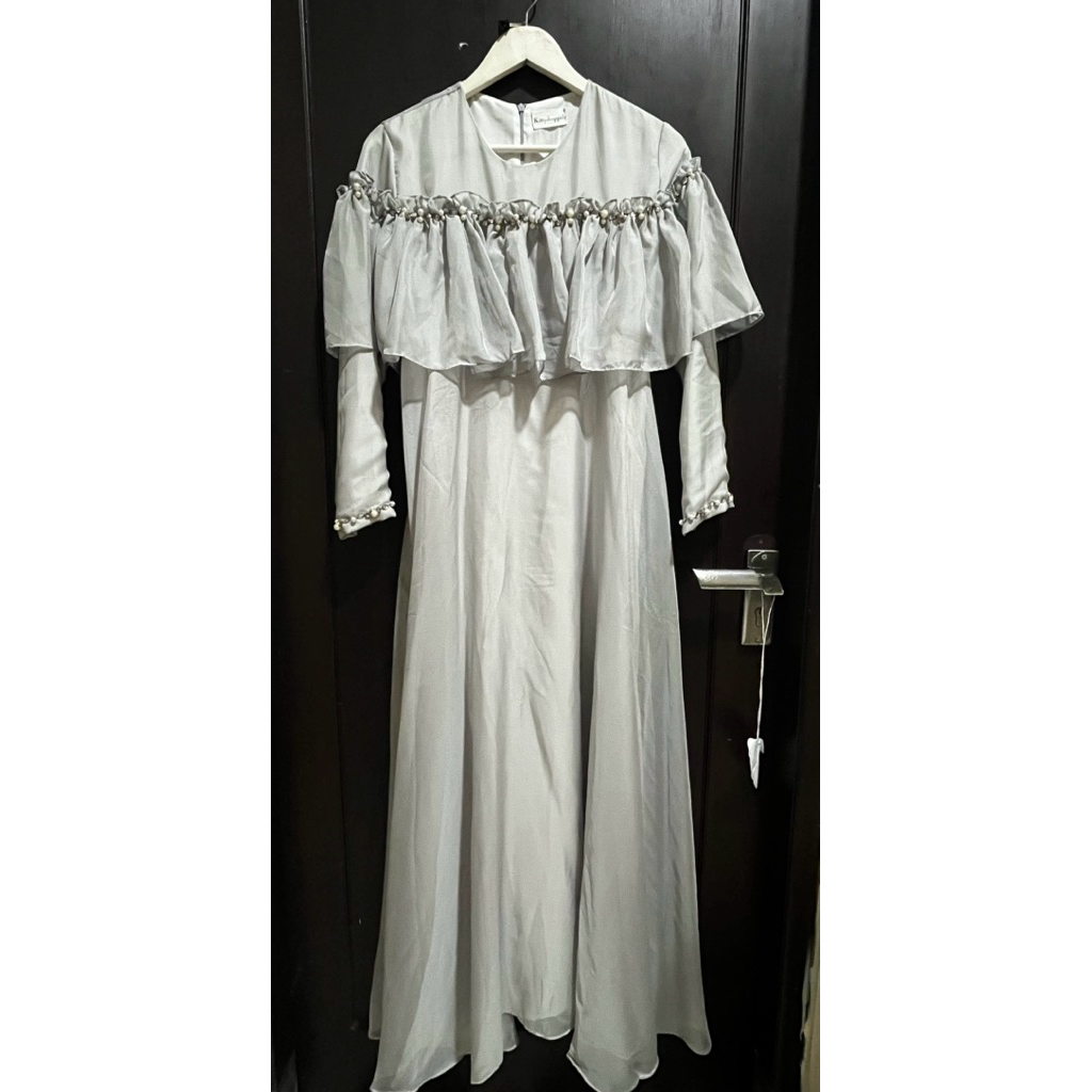 [Preloved] Baju Gamis Wanita | Baju Pesta | Baju Kondangan | Dress Silver