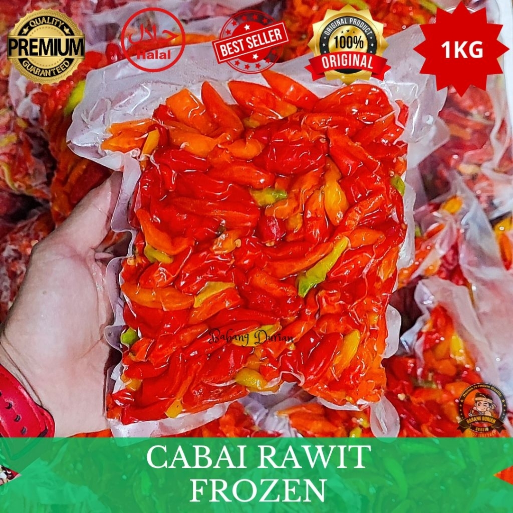 

CABAI RAWIT FROZEN 1KG JAMIN PEDAS/CABE RAWIT MERAH/CABE RAWIT