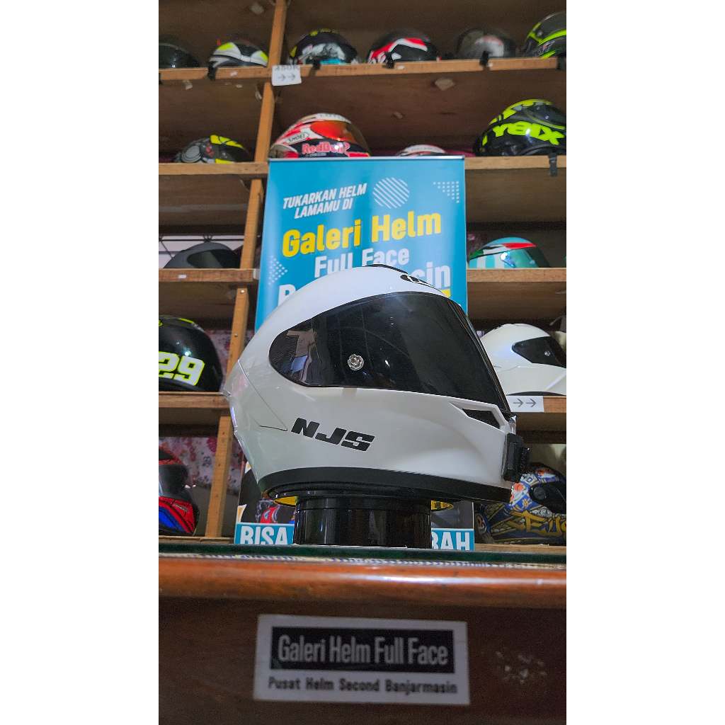 NJS ZX1 SOLID PLAIN WHITE PUTIH