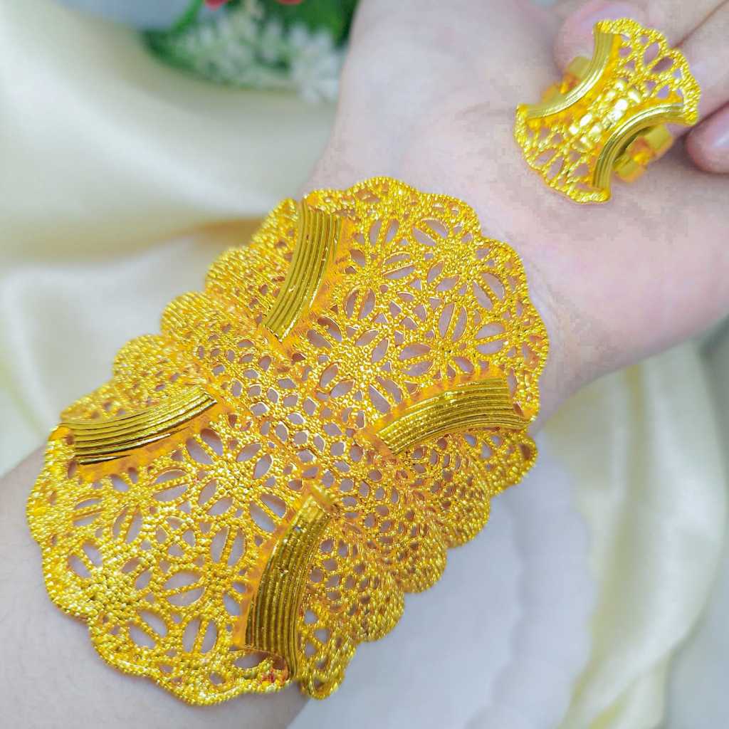 Pelangi Kalung Emas Kuningan Gelang Kendari Dewasa Kuning 24K 540 / Gelang Kendari gelang kendari sa