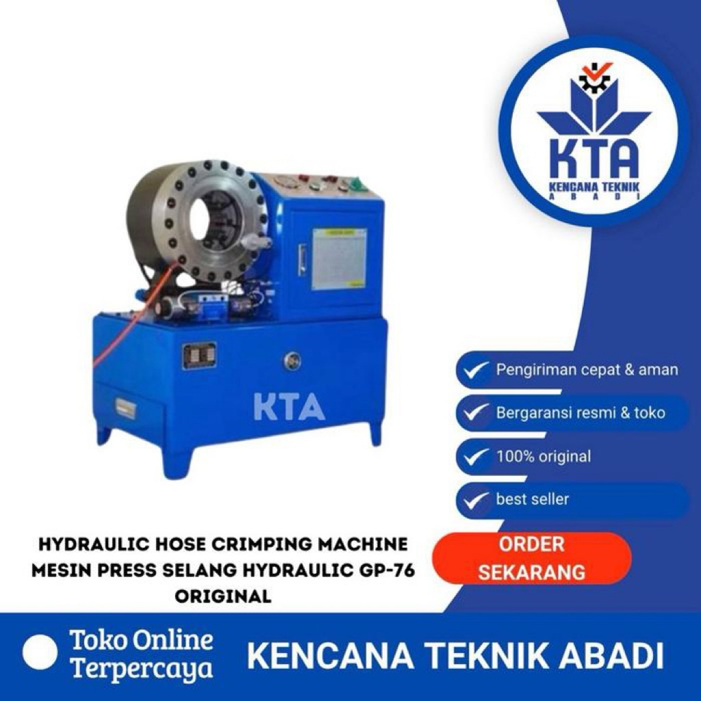 Hydraulic Hose Crimping Machine Mesin Press Selang Hydraulic GP-76 original Crimping Hose