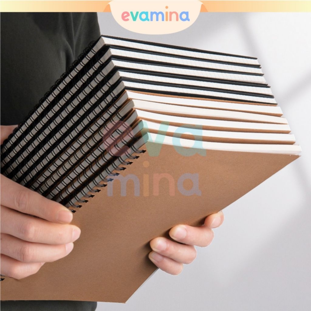 

Evamina Sketchbook 100 Halaman Notebook Spiral A5 50 lembar Buku Gambar Sketsa Lukis Pensil Murah