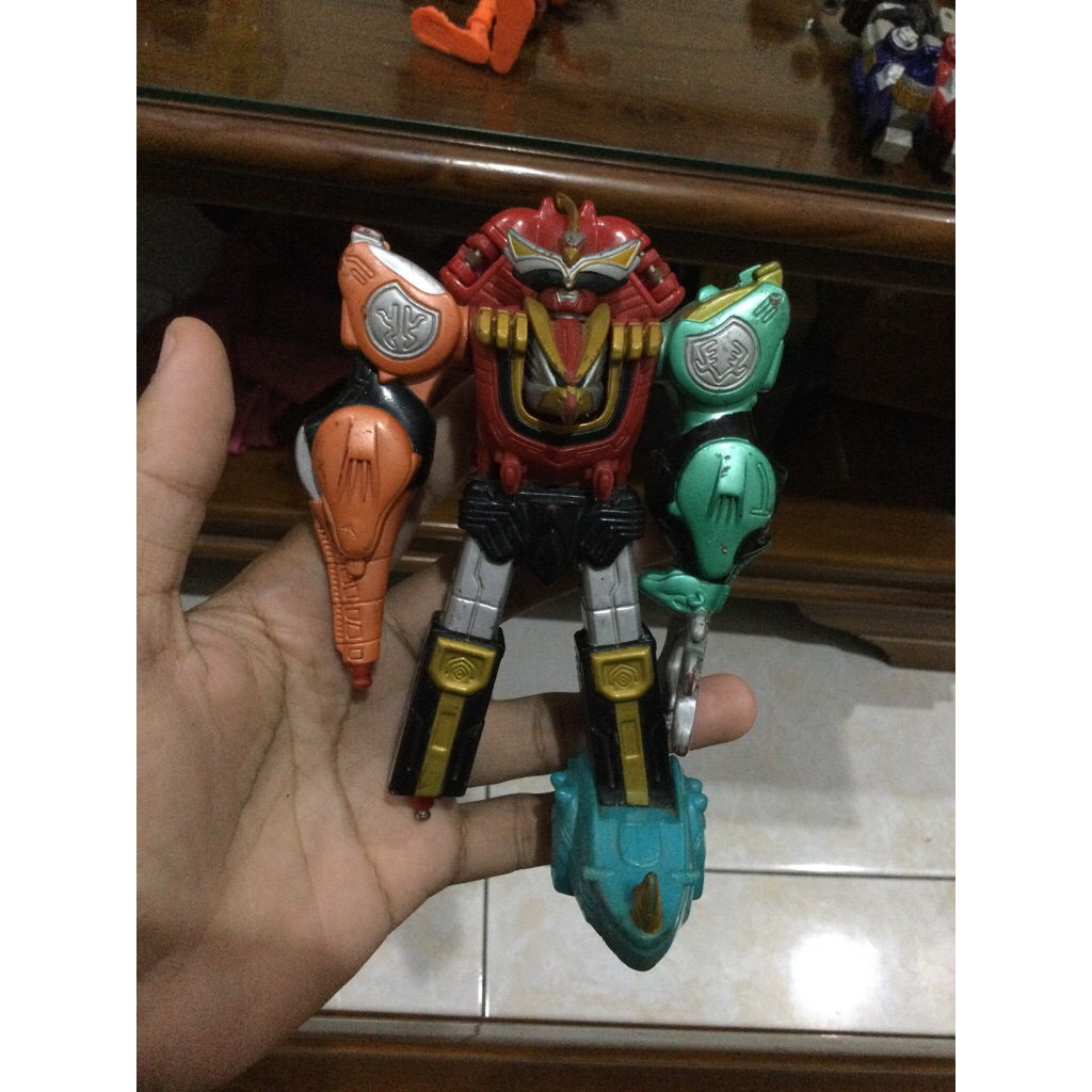 figure zord power ranger gao wild force junk kondisi sesuai foto bandai
