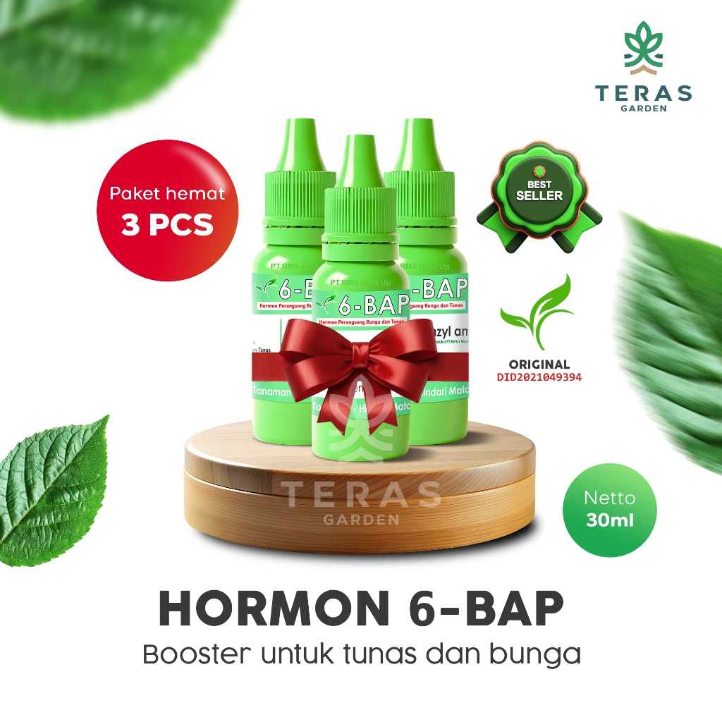 Paket Pupuk Hormon Pertumbuhan 6-BAP Original - 3pcs