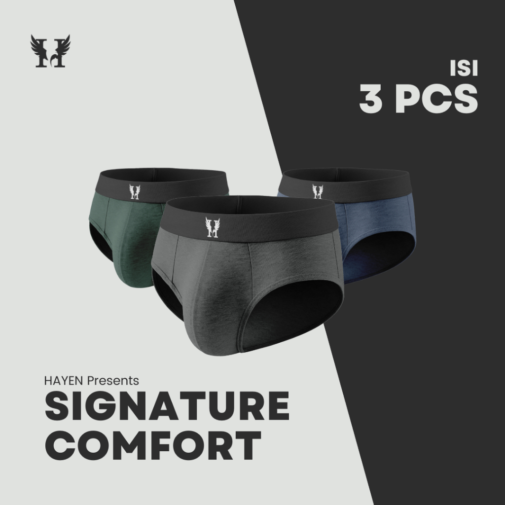HAYEN - (BRIEF ISI 2-3 PCS) - Celana Dalam Pria Boxer Pria Dewasa, Pakaian Dalam Pria