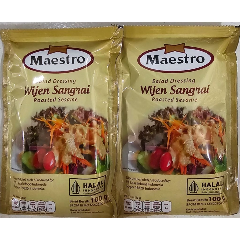 

Maestro Wijen Sangrai 100g