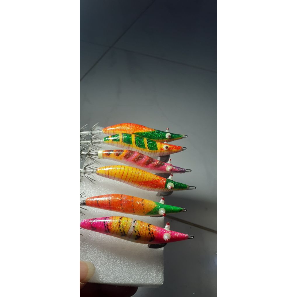 Egi Squid Sabiki Handmade Aceh by One Lure Maker Size 7cm