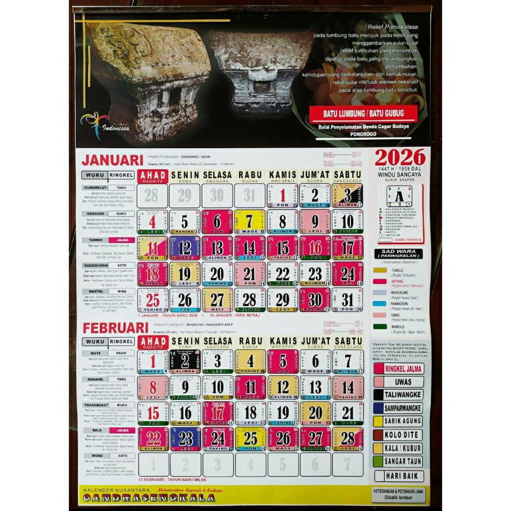 

Kalender Jawa Candrasengkala 2026 - Kalender Jawa Nusantara Candrasengkala 2026 Murah