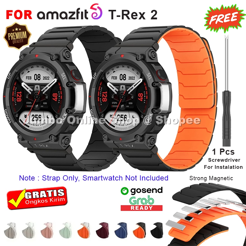 Strap Tali Jam For Amazfit T-Rex 2 - Amazfit TRex 2 - Model Magnetic Silicone Strap
