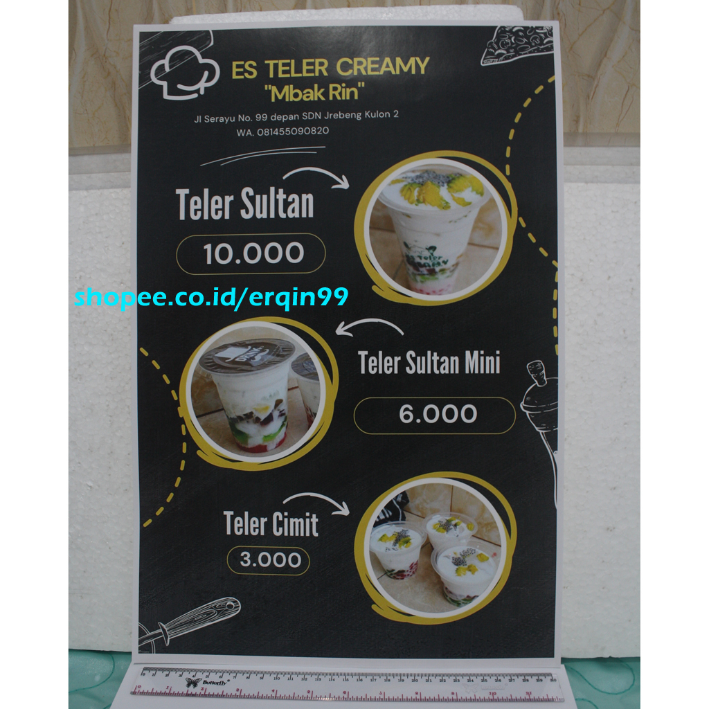 

Cetak Poster Kilap Custom 31x47 cm