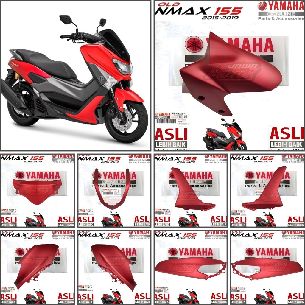FULL BODY HALUS YAMAHA  NMAX OLD 155 MERAH DOFF 2015-2019 ORIGINAL YGP