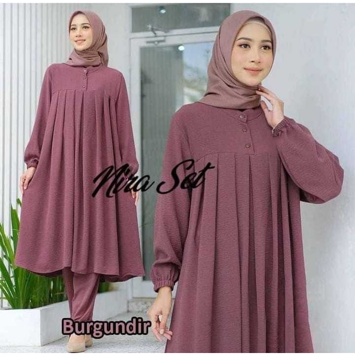 BISA COD SETCEL PREMIUM SETELAN WANITA BAHAN CRINGKLE IMPORT / SETCEL WANITA PREMIUM 2025
