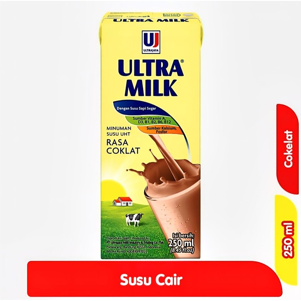 

ULTRA MILK SUSU UHT COKLAT KOTAK 250ml