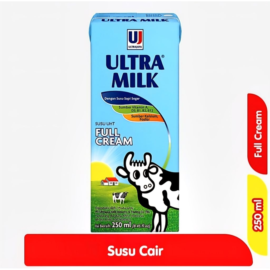 

ULTRA MILK SUSU UHT FULL CREAM KOTAK 250ml