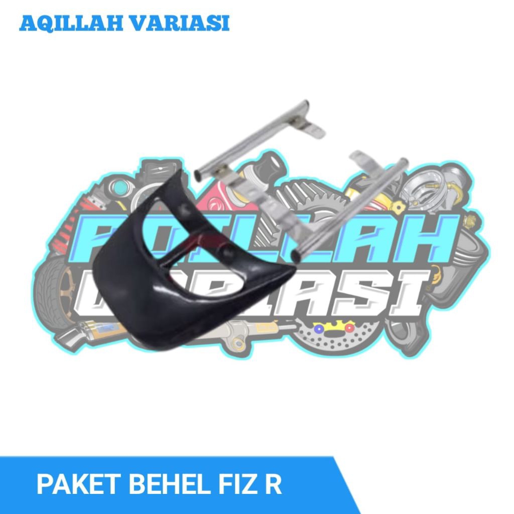 Paket Begel Fiz R Behel Samping Fizr Dan Begel Fizr Belakang  Hitam Chrome Satu Set Aqillah Variasi