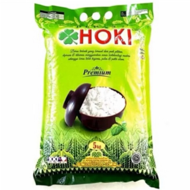 Beras Premium HOKI 5 Kg- Beras Putih Premium Beras Hoki