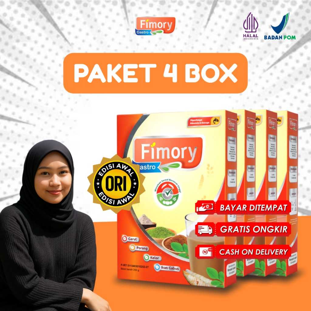 

Paket 4 PCS Fimory Minuman Atasi GERD, Asam lambung akut & Maag, dengan bahan Alami - Dijamin Original