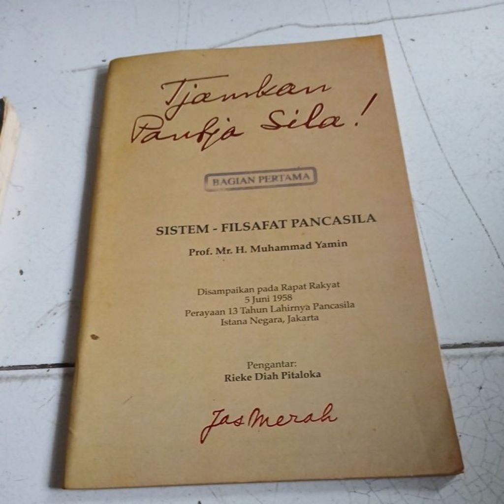 Tjamkan Pandja Sila SISTEM FILSAFAT PANCASILA