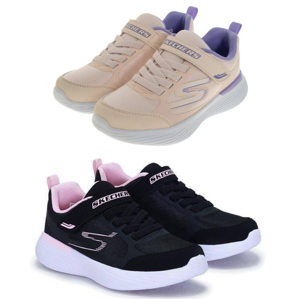Sepatu Anak Laki Laki Perempuan Skechers Go Run Premium BNIB Kids Warna Hitam Krem