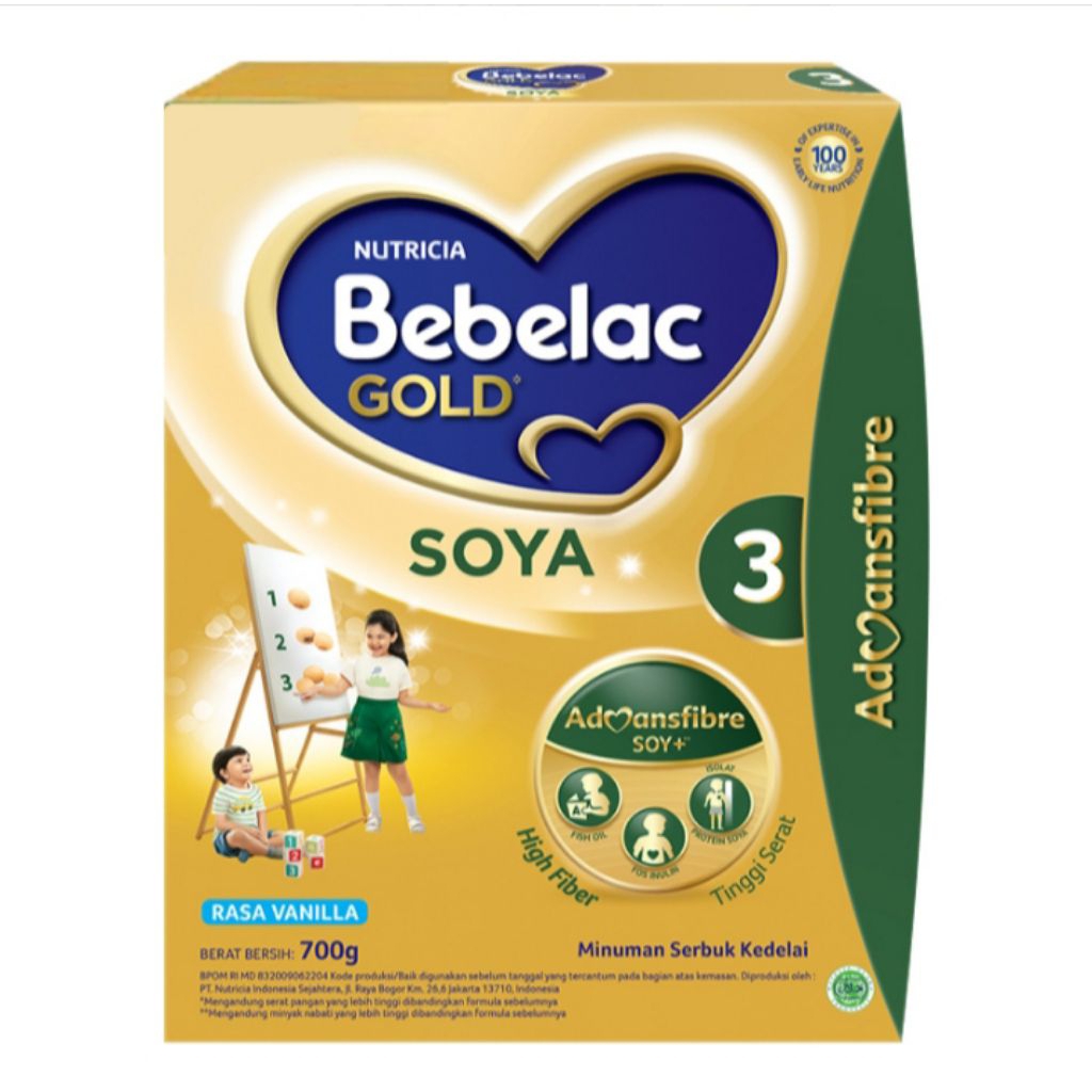 

bebelac gold 3 susu bubuk soya vanilla 700gr