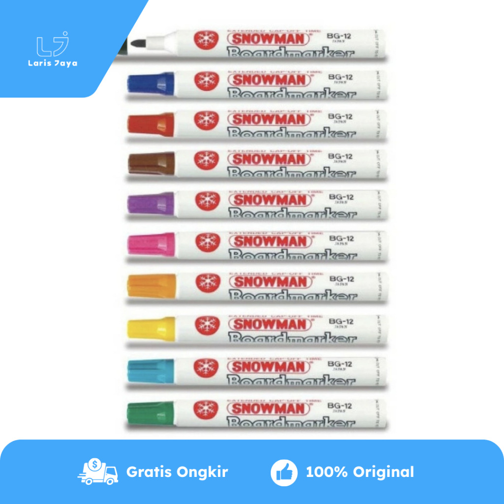 

Whiteboard Marker Spidol Papan Tulis Putih Snowman BG-12
