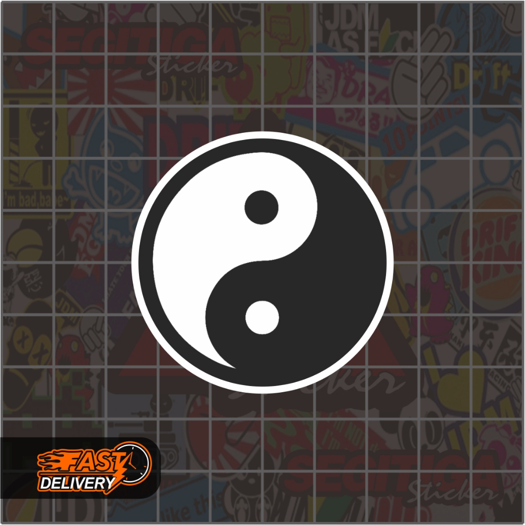 

Sticker Yin Yang Ukuran 5 x 5 Cm