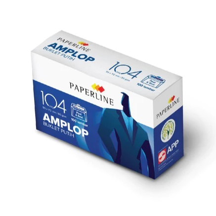 

Amplop Paperline 104 PUTIH POLOS BANKER Sedang White Envelope Box PPS