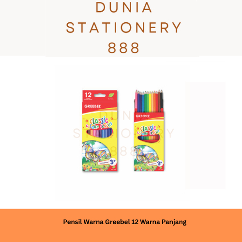 

Pensil Warna Greebel 12 Warna Panjang 7012