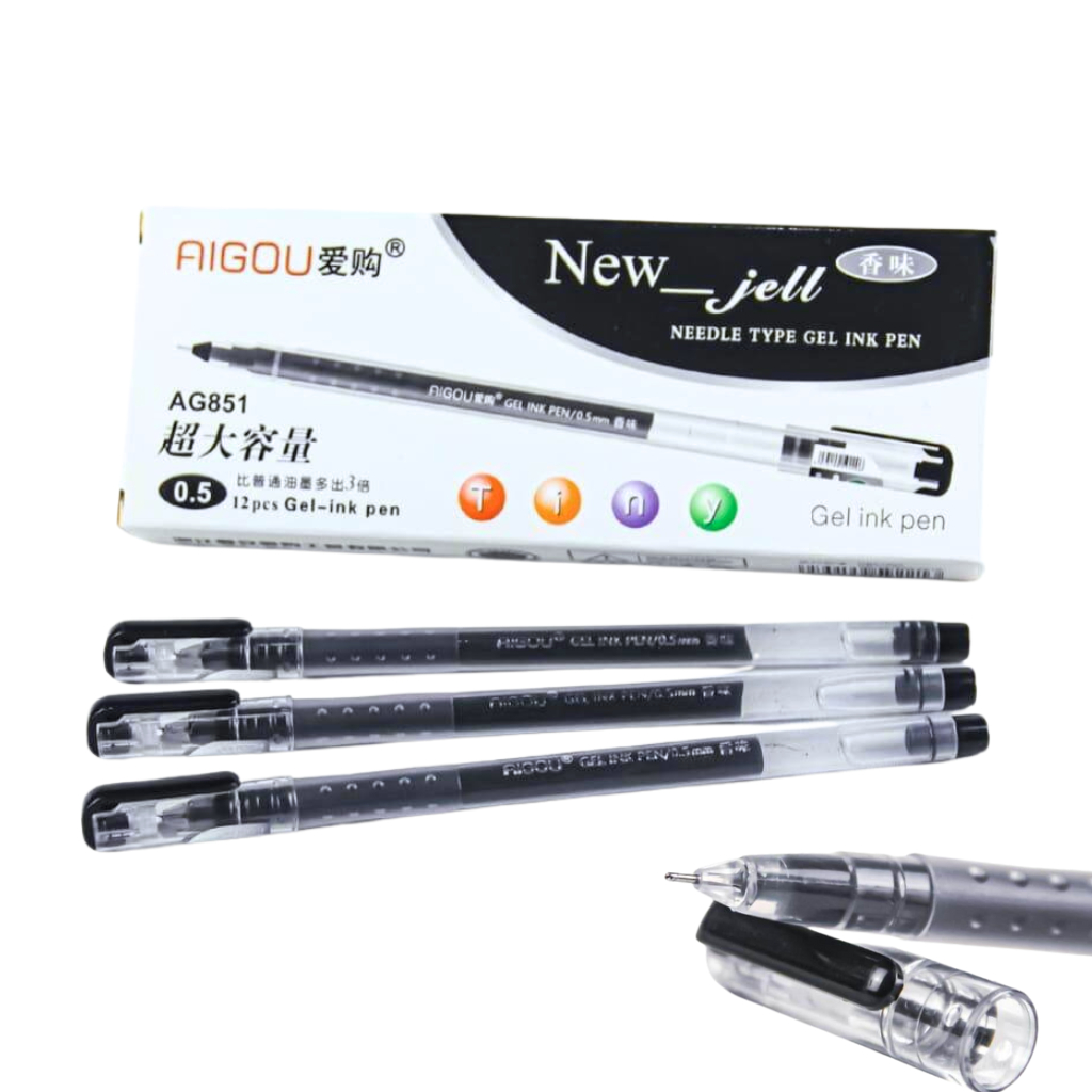 

Pulpen New-Jell Safari Brand 0.4mm Ultra Large Capacity SF-1020 (1Pack Isi 12pcs)