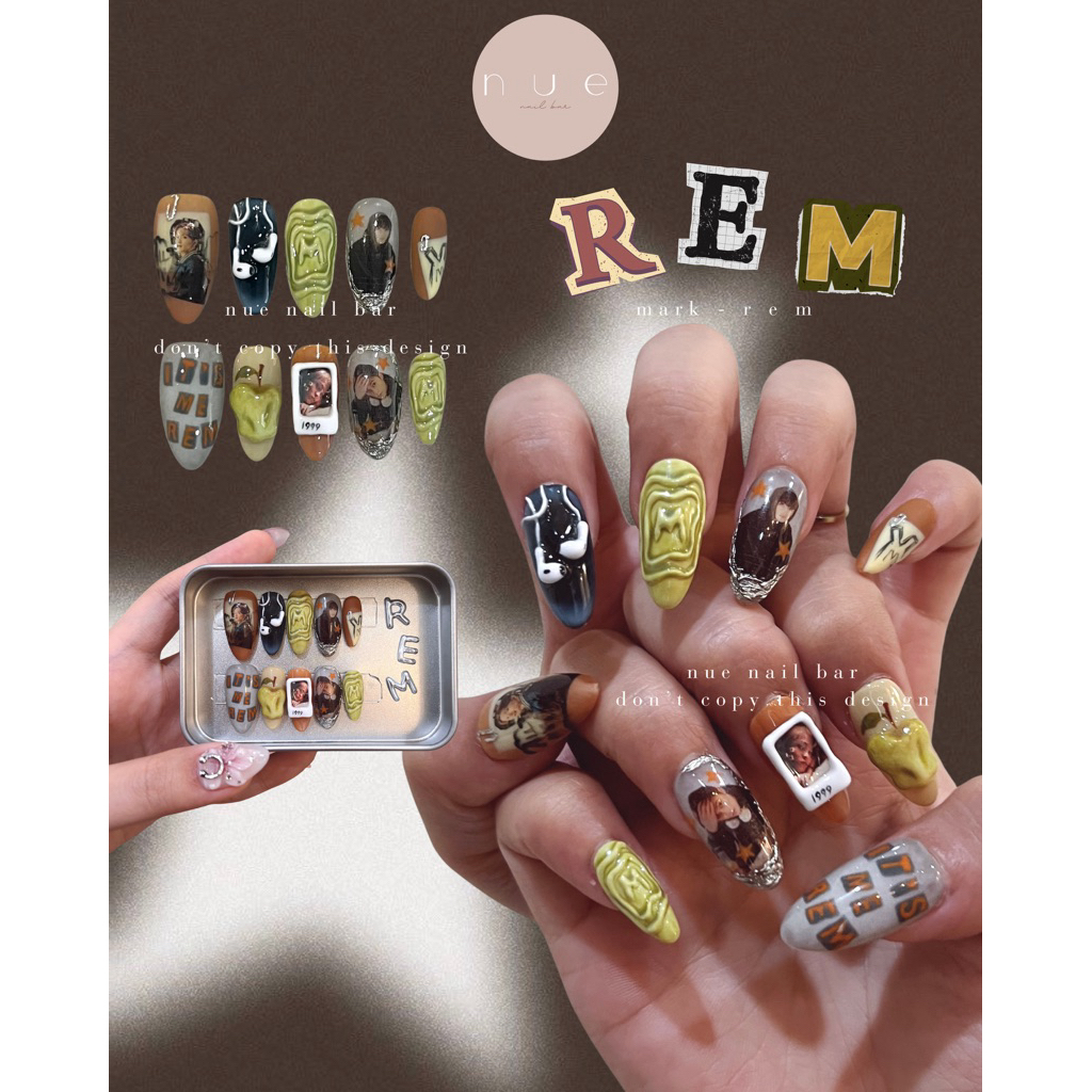 Mark NCT - rem | press-on nails/kuku palsu k-pop