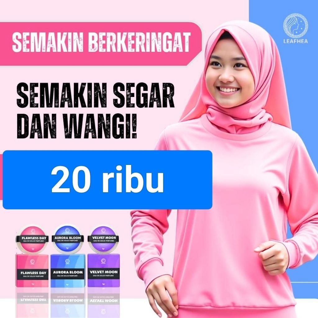 Solid Parfume, Parfum oles 700 kali, Non Alkohol, Halal, BPOM, Tahan Lama, Aman untuk semua usia, Se