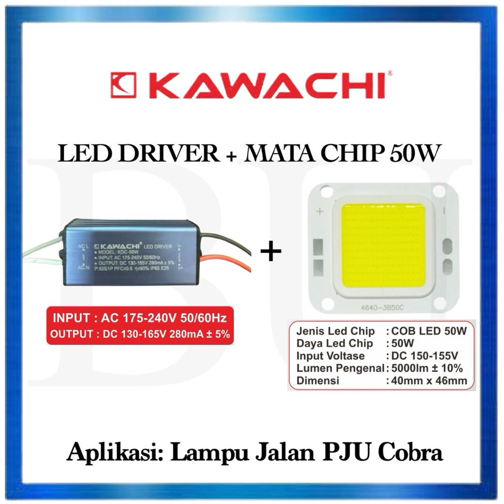 Trafo Led Driver Mata Chip Lampu Sorot 50W Lampu Jalan PJU 50W Trafo Led Lampu Sorot Jalan 50 Watt